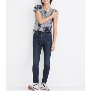 Madewell 11” high-rise skinny jeans in birch field wash- 28